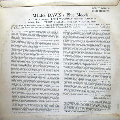 Miles Davis : Blue Moods (LP, Album, Mono, RE)