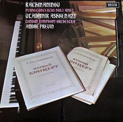 Sergei Vasilyevich Rachmaninoff, Vladimir Ashkenazy, London Symphony Orchestra, André Previn : Piano Concertos Nos.1 And 2 (LP)