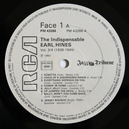 Earl Hines : The Indispensable Earl Hines Vol 3/4 (1939-1945) (2xLP, Comp)