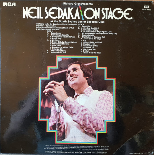 Neil Sedaka : On Stage (LP)