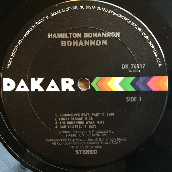 Hamilton Bohannon : Bohannon (LP, Album)