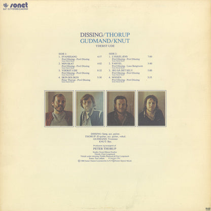 Povl Dissing / Peter Thorup / Ken Gudman / Knut Henriksen : Yderst Ude (LP, Album)