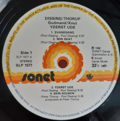 Povl Dissing / Peter Thorup / Ken Gudman / Knut Henriksen : Yderst Ude (LP, Album)