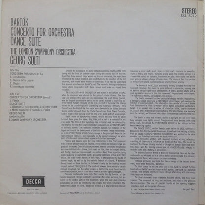 Béla Bartók, London Symphony Orchestra, Georg Solti : Concerto For Orchestra / Dance Suite (LP, RP)