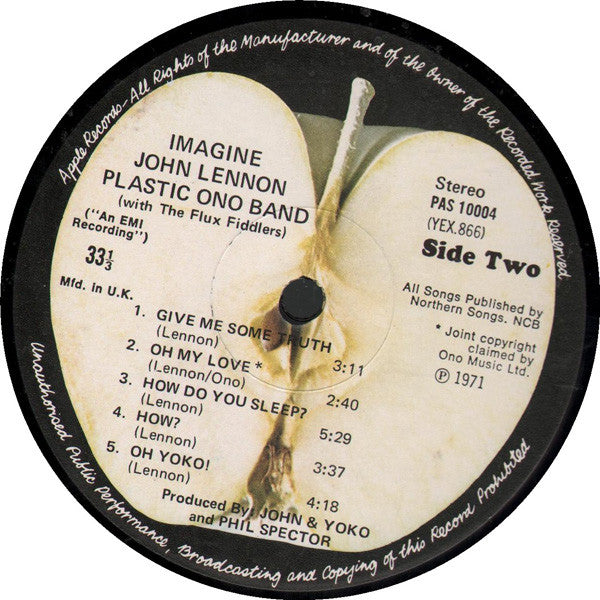 John Lennon : Imagine (LP, Album)