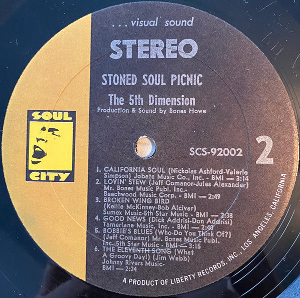 The Fifth Dimension : Stoned Soul Picnic (LP, Album, All)