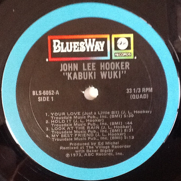 John Lee Hooker : Kabuki Wuki (LP, Album, Quad)