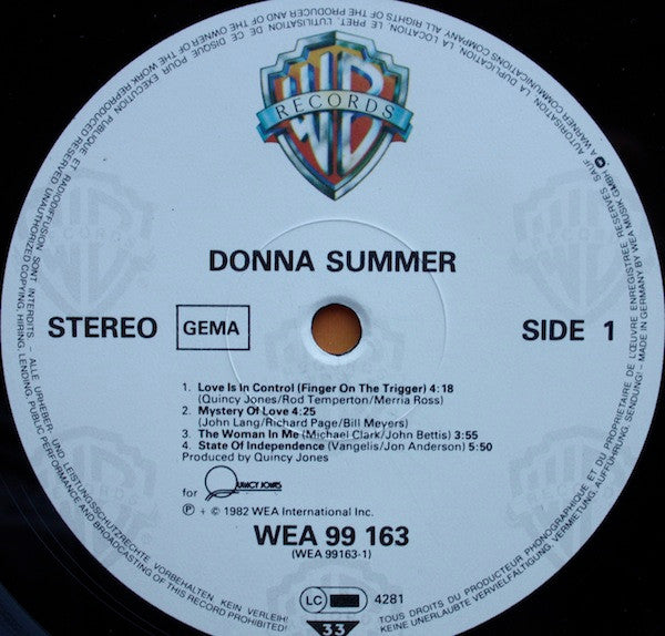 Donna Summer : Donna Summer (LP, Album)