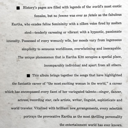Eartha Kitt : Revisited (LP, Album, Mono, ARC)