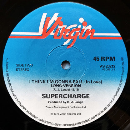 Supercharge (2) : I Think I'm Gonna Fall (In Love) (12")