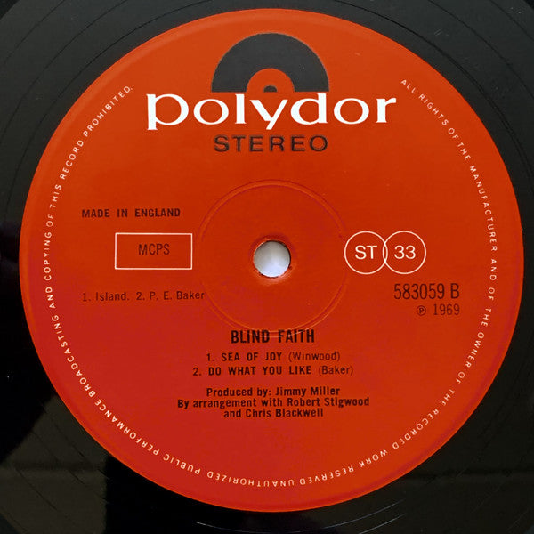 Blind Faith (2) : Blind Faith (LP, Album, B&W)