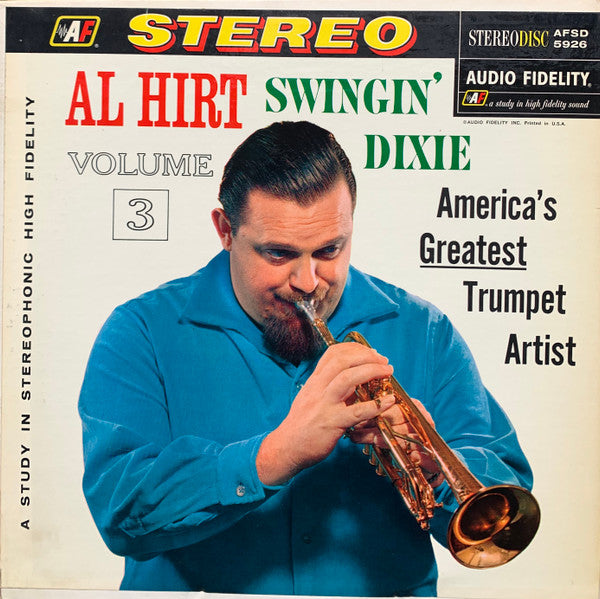 Al Hirt : Swingin' Dixie! (At Dan's Pier 600 In New Orleans) Vol. 3 (LP, Album)