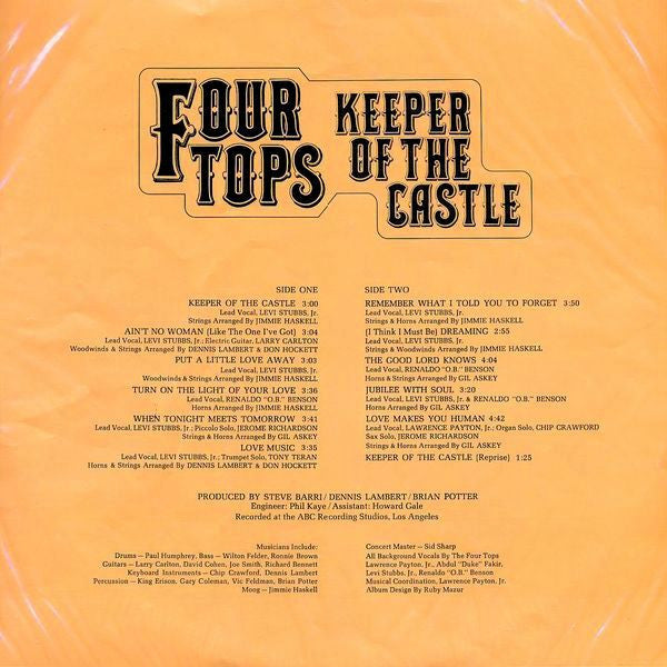 Four Tops : Keeper Of The Castle (LP, Album, Quad)