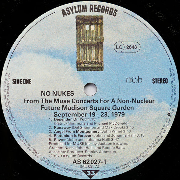 Various : No Nukes (3xLP, Album)