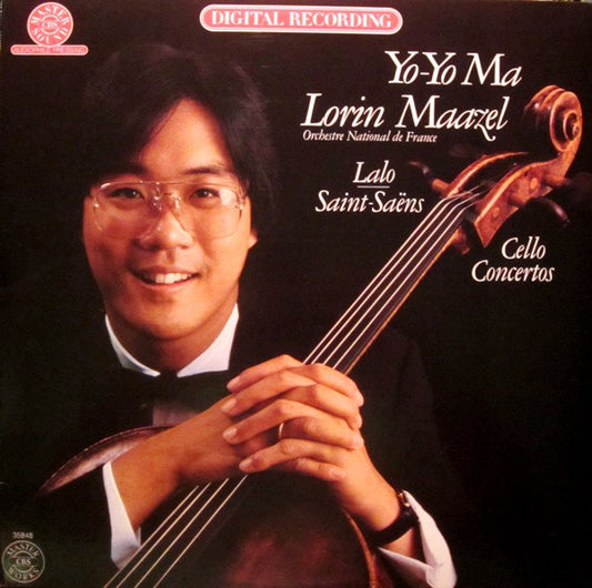 Yo-Yo Ma, Lorin Maazel, Orchestre National De France - Édouard Lalo / Camille Saint-Saëns : Cello Concertos (LP, Album)