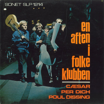 Cæsar / Per Dich / Povl Dissing : En Aften I Folke Klubben (LP, Album)