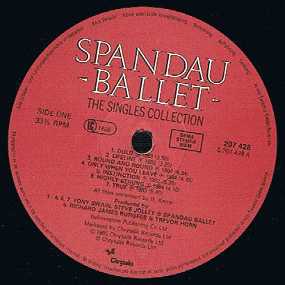 Spandau Ballet : The Singles Collection (LP, Comp)