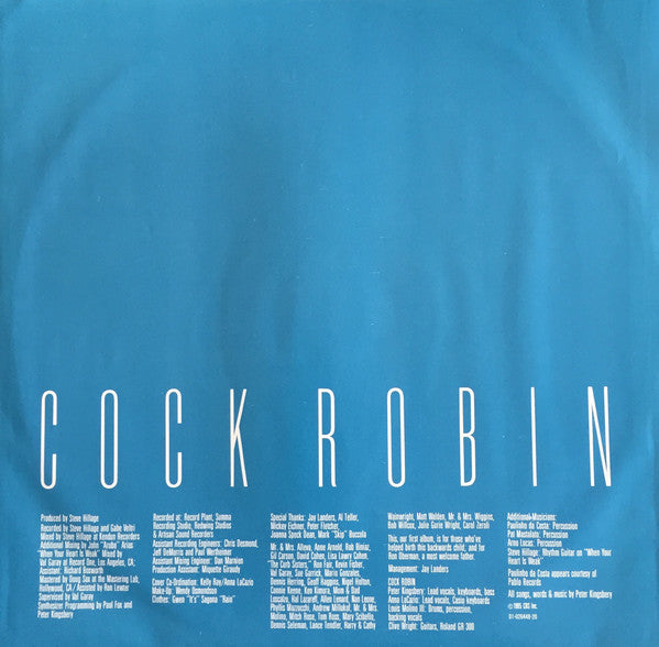 Cock Robin : Cock Robin (LP, Album)