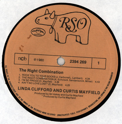 Linda Clifford / Curtis Mayfield : The Right Combination (LP, Album)