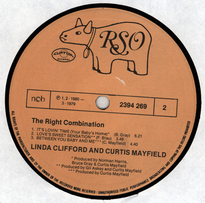 Linda Clifford / Curtis Mayfield : The Right Combination (LP, Album)