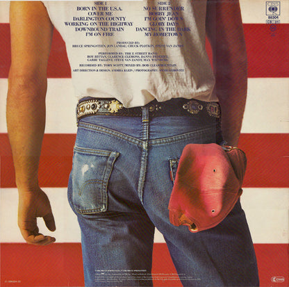 Bruce Springsteen : Born In The U.S.A. (LP, Album, RE, Red)