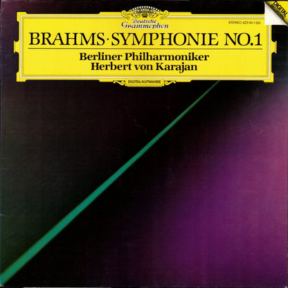 Johannes Brahms, Berliner Philharmoniker, Herbert von Karajan : Symphonie No. 1 (LP)