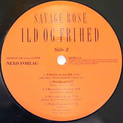 Savage Rose : Ild Og Frihed (2xLP)