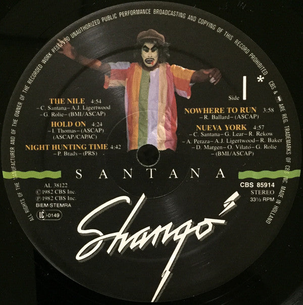 Santana : Shango (LP, Album)