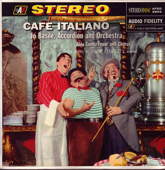 Jo Basile, Accordion And Orchestra, Aldo Conti : Cafe Italiano (LP)