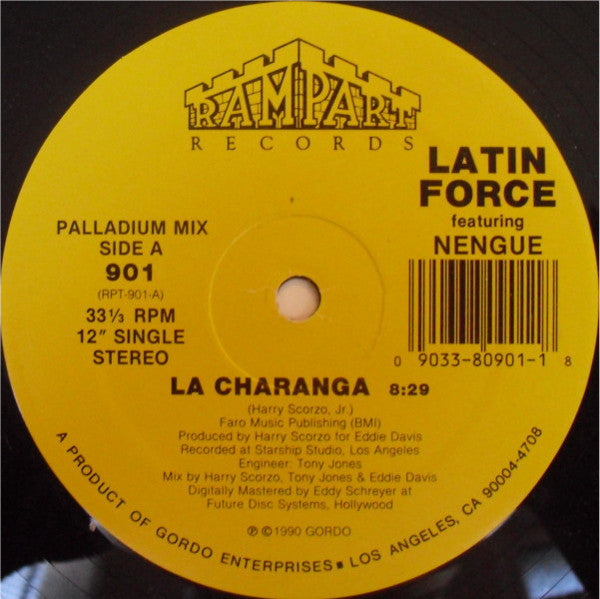 Latin Force Featuring Nengue : La Charanga / Latin Hottie (12", Single)