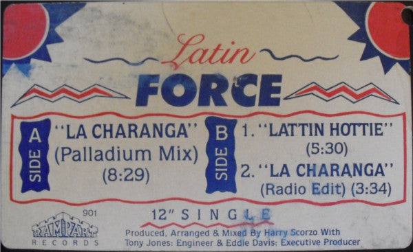 Latin Force Featuring Nengue : La Charanga / Latin Hottie (12", Single)