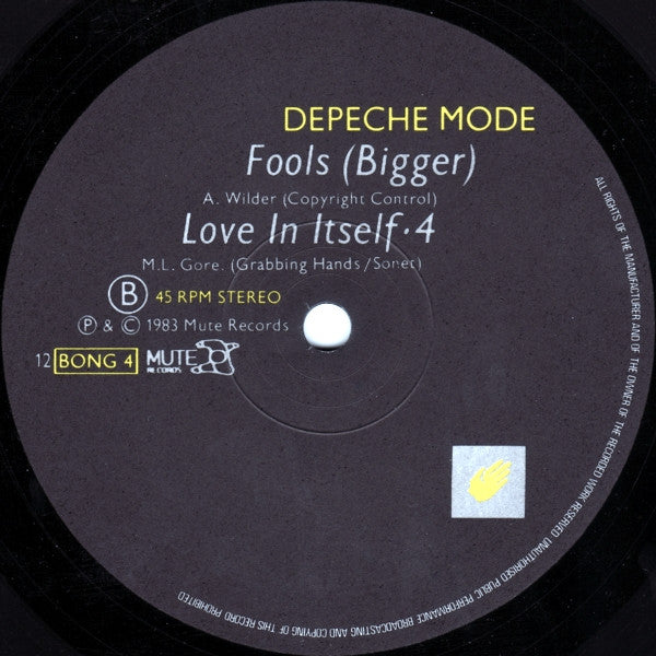 Depeche Mode : Love In Itself • 3 (12", Single)