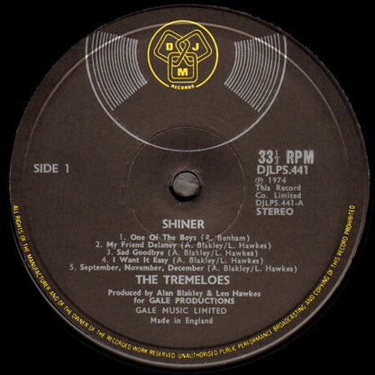 The Tremeloes : Shiner (LP, Album)