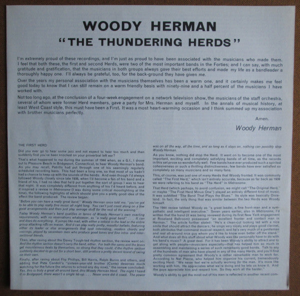 Woody Herman : The Thundering Herds Volume Three (LP)