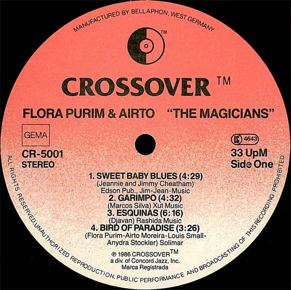 Flora Purim And Airto Moreira : The Magicians (LP, Album)