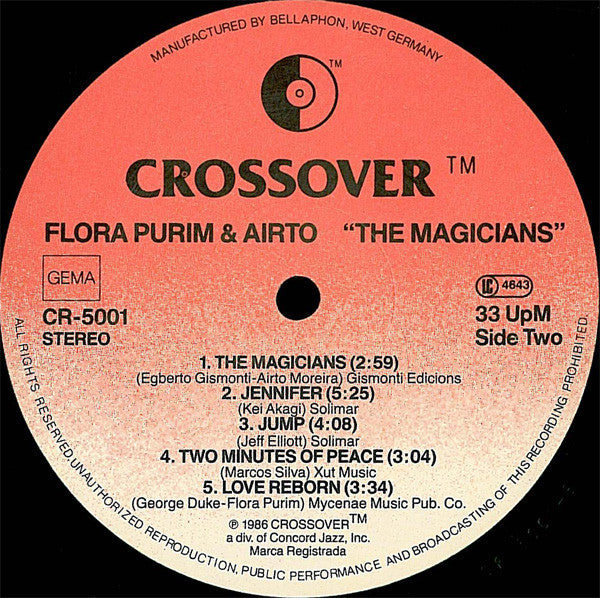 Flora Purim And Airto Moreira : The Magicians (LP, Album)