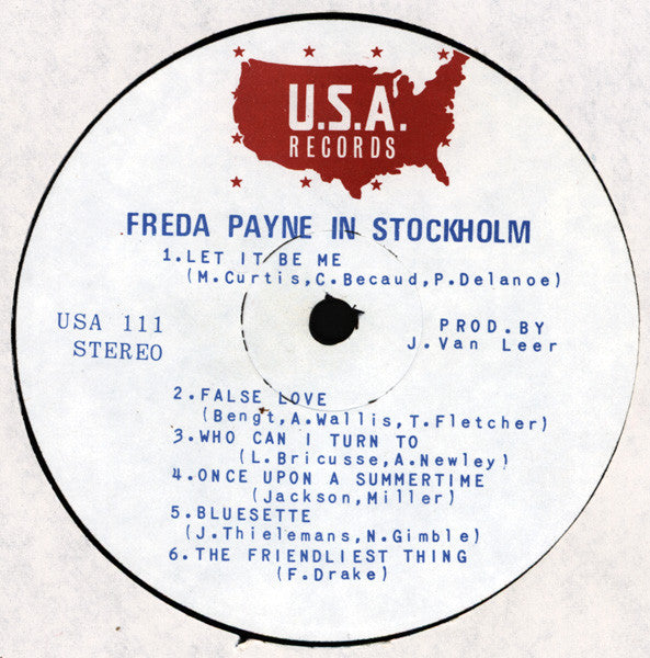 Freda Payne : Freda Payne In Stockholm (LP, Album)