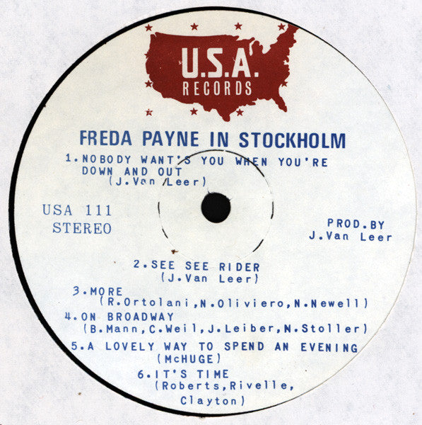 Freda Payne : Freda Payne In Stockholm (LP, Album)