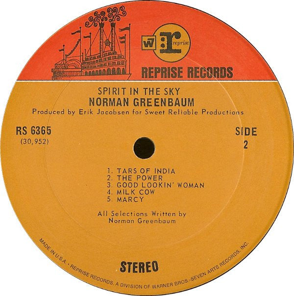 Norman Greenbaum : Spirit In The Sky (LP, Album, Pit)