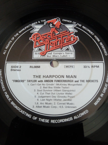 Greg "Fingers" Taylor With Anson Funderburgh & The Rockets : Harpoon Man (LP, Album)