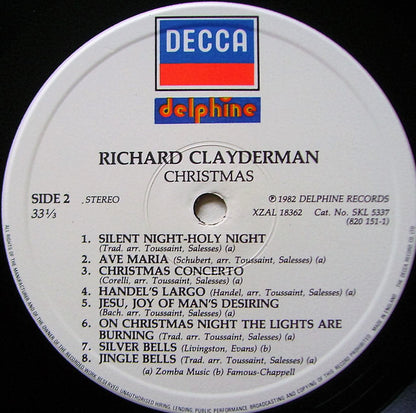 Richard Clayderman : Christmas (LP, Comp)