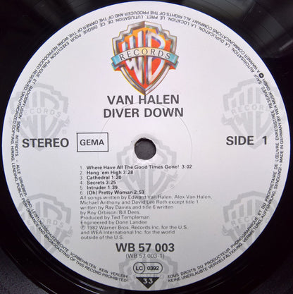 Van Halen : Diver Down (LP, Album, RE)