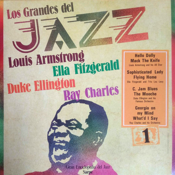 Louis Armstrong, Ella Fitzgerald, Duke Ellington, Ray Charles : Los Grandes Del Jazz 1 (LP, Comp)