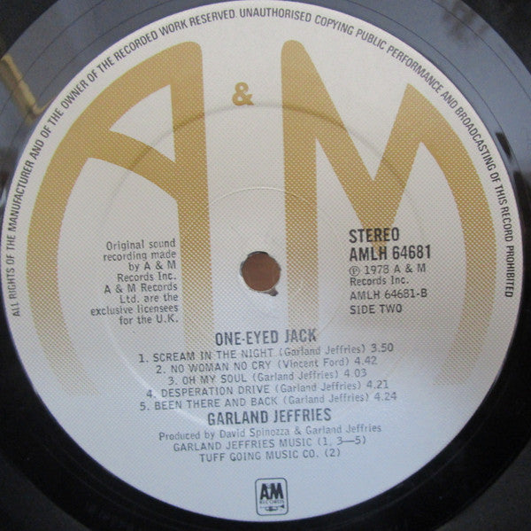 Garland Jeffreys : One-Eyed Jack (LP, Album)