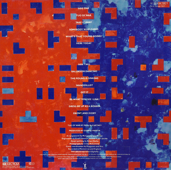 Paul McCartney : Tug Of War (LP, Album)