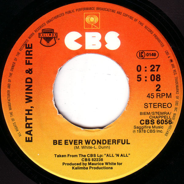 Earth, Wind & Fire : Fantasy (7", Single)