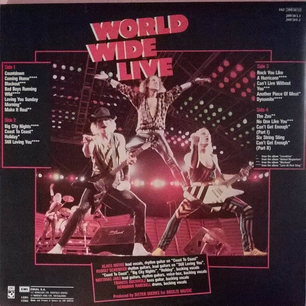 Scorpions : World Wide Live (2xLP, Album, Gat)