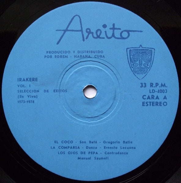 Irakere : Seleccion De Exitos 1973 - 1978 Volumen 1 (LP, Comp, Blu)