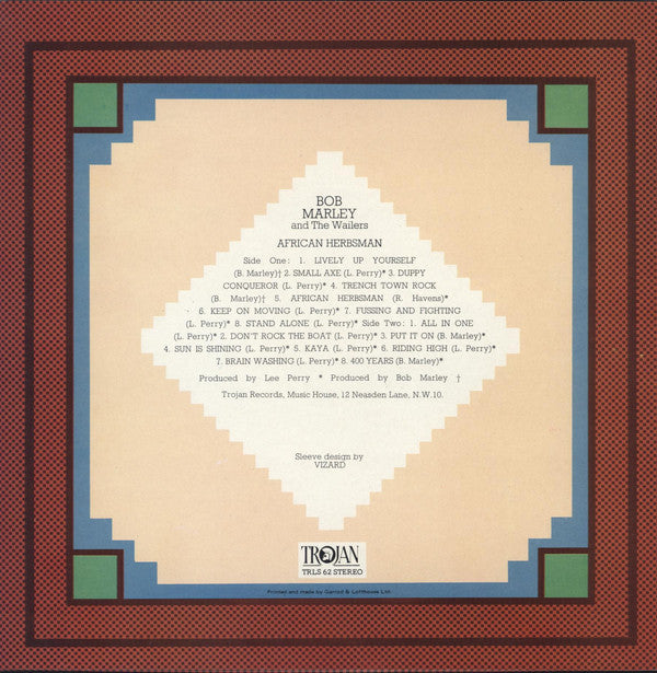 Bob Marley & The Wailers : African Herbsman (LP, Album, RE)