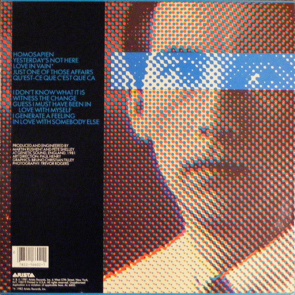 Pete Shelley : Homosapien (LP, Album, HRM)